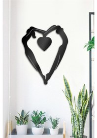 Resim Heart Couple - Metal Tablo 