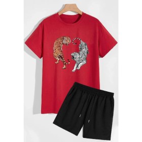 Resim Trendypassion Tiger Şort T-Shirt Eşofman Takımı 