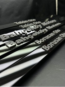 Resim Kişiye Özel Pleksi Kabartma Takmatik Plakalık 