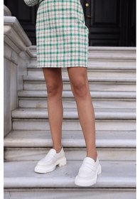 Resim Martina Nude Hakiki Deri Kadın Loafer Ten 