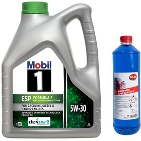 Resim Mobil 1 Esp Formula P 5W-30 Motor Yağı 4 L + Gojo Antifrizli Cam Suyu 1 L 