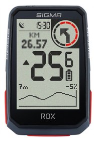Resim Sigma Bisiklet Hız Sayacı Rox 4.0 Gps Km Saati Hr Set 
