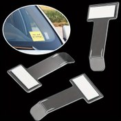 Resim 5 adet Şeffaf Gri Beyaz Araba Camı Bileti Tutucu Klipsleri - Dayanıklı Plastik, Park Bileti, Fatura ve Kartları Güvenli Bir Şekilde Tutur, Sürücüler İçin Temel Araba İç Aksesuarları, Araba Bileti Etiketi 