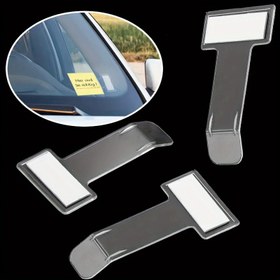 Resim 5 adet Şeffaf Gri Beyaz Araba Camı Bileti Tutucu Klipsleri - Dayanıklı Plastik, Park Bileti, Fatura ve Kartları Güvenli Bir Şekilde Tutur, Sürücüler İçin Temel Araba İç Aksesuarları, Araba Bileti Etiketi 