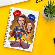Resim Karikatürlü Her Konuda Kahraman Çiftler Defter 