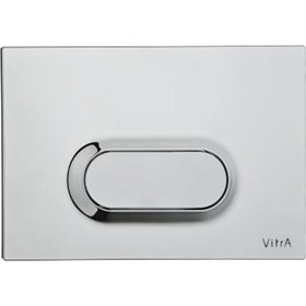 Resim Vitra Loop O 740-1086 Tek Basmalı Kumanda Paneli, Iz Bırakmaz, Mat Krom 