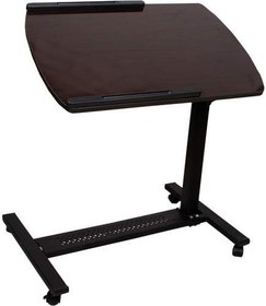 Resim Portatif Ayarlanabilir Yükseklik ve Eğim Ayarlı Tekerlekli Bilgisayar Laptop Sehpası 