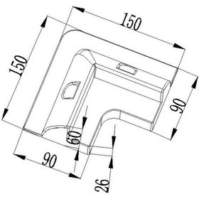 Resim 2K Abs Solar Güneş Paneli Montaj Braket Seti 4 Parça 