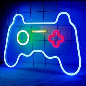 Resim NEON LED KAYSERİ Playstation Konsolu Neon Led Aydınlatma 70 x 42 cm 