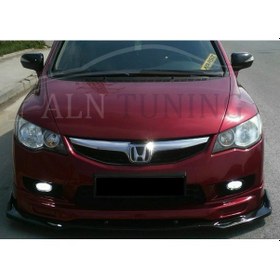 Resim Honda Civic Fd6 Ön Lip Ön Tampon Eki 3 Parça Parlak Siyah 