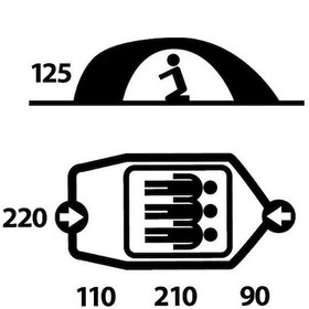 Resim Husky Bizon Yesil 3 Kisilik Çadır Yeşil 