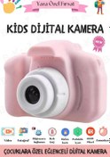 Resim Çocuk Fotoğraf Makinesi Mini Dijital Fotoğraf Makinesi 1080p Hd Selfie Kamera 