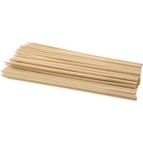 Resim Ahşap Çöp Şiş Çubuğu Uzun 5 Mmx350 Mm - 100 Adet N113988 Çok Renkli 