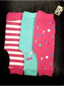 Resim Kız Bebek %100 Pamuklu 3'lü Tek Alt Pijama Set BR523-F 