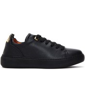 Resim Kadın Siyah Deri Sneaker Derimod
