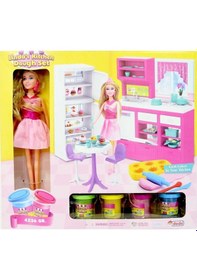 Resim Mey İthalat Linda'nın Mutfağı Oyun Hamuru Seti Pembe 