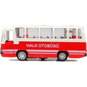 Resim Cstars Cs-12 Metal Kasa Die-Cast Halk Otobüsü Oyuncak 15 cm Çek Bırak 