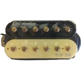 Resim Artec Hv58-zb-b Bridge Alnico Humbucker Magnetic 7.6k Zebra Art 