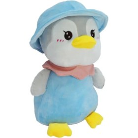 Resim Halley 40 Cm Peluş Penguen 1 Adet Beyaz - Mavi - Pembe 