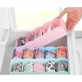 Resim Çekmece İçi Toka Kravat Çorap Düzenleyici Organizer Beyaz 