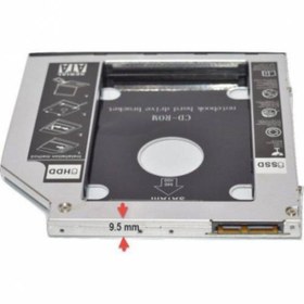 Resim Platoon 9.5mm Sata Hdd Caddy Ssd 9.5 Kızak Harddisk Kutusu Cdrom Yerine 