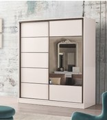 Resim Beenal Venüs Sürgülü Gardırop 200 Cm - Parlak Beyaz 