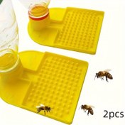 Resim Arılar İçin 2'li Plastik Su Şişesi, Arı Besleyici, 30mm Maden Suyu Şişesi İle Uyumlu, Boğulmayı Önleyici, Geniş Arı Besleme Alanı 