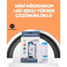 Resim Portatif El Mikroskop Led Işıklı, Aynı Anda Net Odaklama 