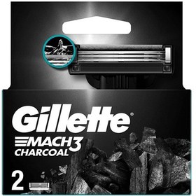 Resim Gillette Mach3 Charcoal Yedek Tıraş Bıçağı 2'li 