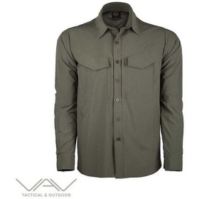 Resim Vav Uzun Kol Gömlek Tacflex-01 Haki Xl Çok Renkli 