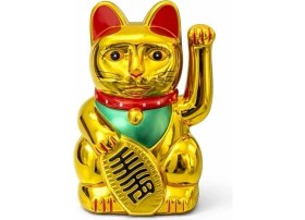 Resim Nemere Pilli Sallanan Şans Kedisi - Maneki Neko ALK4525 