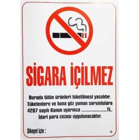 Resim Sigara Içilmez 50X70 (546998247) 