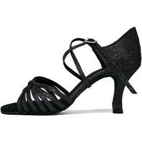 Resim TT DANCE SHOES Ambrossıa Mıdnıght Şampanya Topuk Dans Ayakkabısı 
