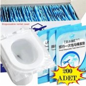 Resim AyrStore 200 Adet Tek Kullanımlık Klozet Örtüsü Klozet Poşeti Klozet Kapak Örtüsü Dispenseri 