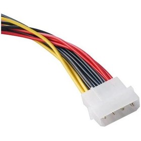 Resim 1x IDE MOLEX 4 Pin M To 3x SATA Power 15 Pin F HDD Güç Kablosu 