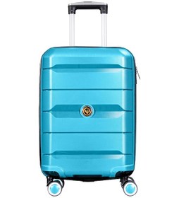 Resim Npo Diamond Pp Polipropilen Küçük Kabin Boy Kırılmaz Valiz - Turkuaz 