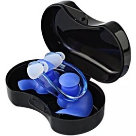 Resim Yumuşak Su Geçirmez Silikon Yüzücü Kulak Tıkacı/Burun Mandalı N11.139 