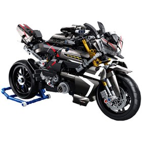 Resim Tabletop Decoration Assembly Building Blocks Model Boy Toy Motorcycle - Penros672007 