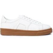 Resim Deery Erkek Hakiki Deri Beyaz Sneaker Ayakkabı 