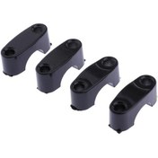 Resim Suntek Magideal 1 Çift 22mm Siyah Cnc Alaşım Gidon Yükseltici Montaj Kelepçesi Adaptörü Evrensel 