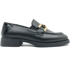 Resim Greyder 59120 Zn Deri Comfort Klasik Oxford Kadın Ayakkabı SİYAH 