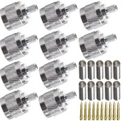 Resim Sones 10 Adet Nj-4 Lmr240 N Tipi Fiş Konnektörü Düşük Kayıplı Rf Koaksiyel Konnektör 