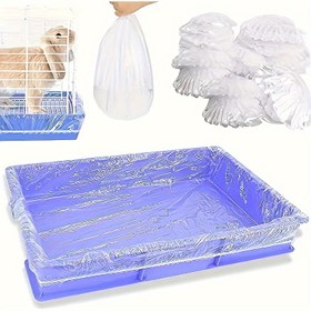 Resim Ultra-Dayanıklı Esnek Evcil Hayvan Atık Torbaları - Sızdırmaz, Yırtılmaya Dirençli ve Koku Kontrolü ile Köpek, Kedi, Kuş ve Tavşan Kafeslerinin Kolay Temizliği İçin - Evcil Hayvan Sahipleri İçin Uygun Tek Kullanımlık Dışkı Torbaları 