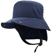 Resim Ayrılabilir Balıkçı Şapkası Sürme Vahşi Macera Balıkçılık Çabuk Kuruyan Şapka Boyun Koruyucusu I93yo9 Beyaz - Lacivert 