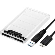 Resim faween Hdd Kutusu Harddisk Kutusu 2.5 Inch Sata Ssd Usb 3.0 Harici Kutu Şeffaf 