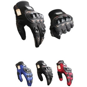 Resim Biker Tam Parmak Korumalı Ve Nefes Alabilen Telefon Uyumlu Motosiklet & Bisiklet Eldiveni Pro 