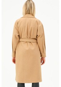 Resim Z6777 Dewberry Bayan Palto-camel-camel 