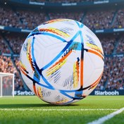 Resim Profesyonel Kalite No. 5 Futbol, Canlı Renkli Tasarım - Dayanıklı PVC, Makine Dikişli Paneller, Eğitim ve Maçlar için, Tüm Alan Kullanımı, Futbol Aksesuarları, Dinamik Spor Tasarımı, Yüksek Kaliteli Dikiş 