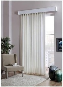 Resim SATEN GÜNEŞLİK PERDE-EN: 85 cm (BEYAZ, 85 x 200 cm) 