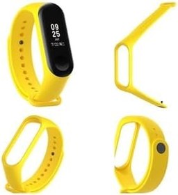 Resim Gpack Xiaomi Mi Band 4 ile Uyumlu Silikon Kordon, Beyaz 